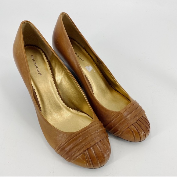 Rockport brown wedge leather shoes